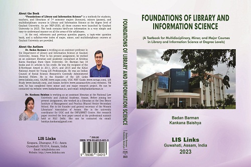 Foundations of Library and Information Science - Dr. Badan Barman and Dr. Kankana Baishya